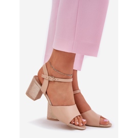 Ženske sandale na Vinceza 20275 bež 1