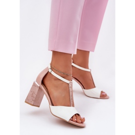 Oslikane ženske sandale na Vinceza 20276 ružičasto-bijeloj posta ružičasta 2