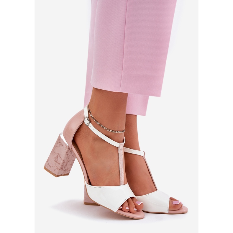 Oslikane ženske sandale na Vinceza 20276 ružičasto-bijeloj posta ružičasta 1