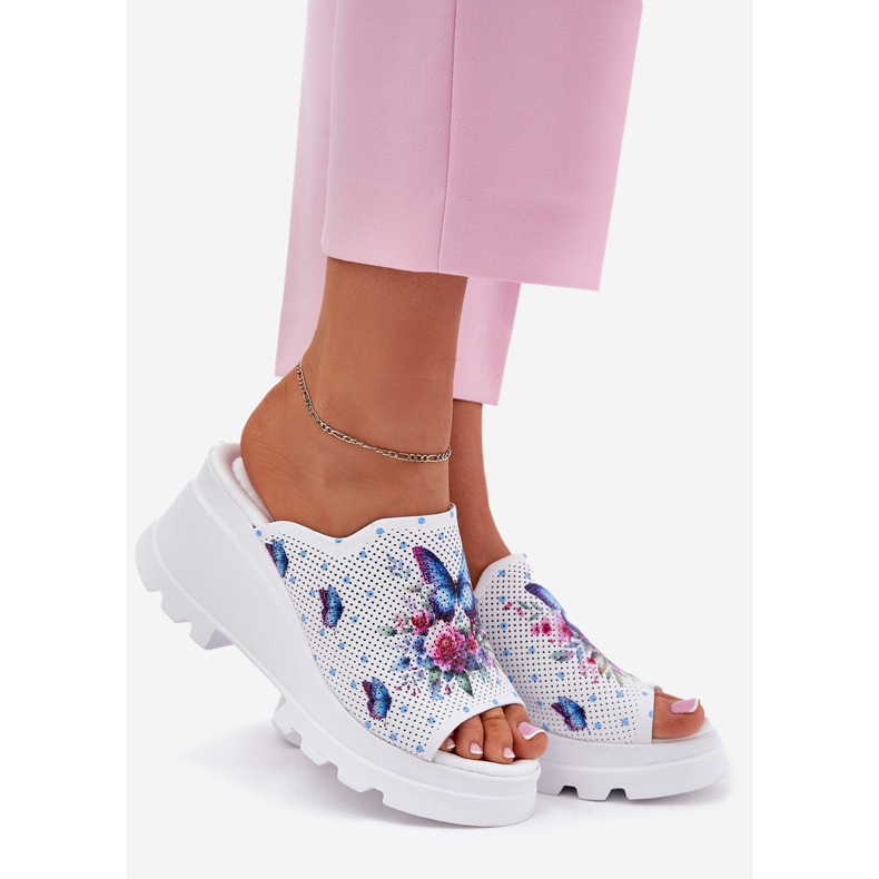 Ženska kožna kožna letilica Artiker 56C0428 White bijela 1