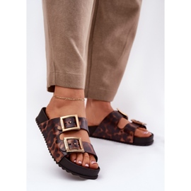 Zaxy Mirisne ženske letilice s kopčama Pokter RR285059 Brown smeđa 2