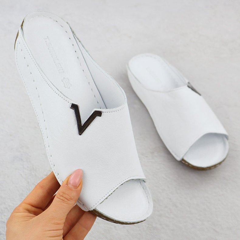 Ženska kožna kožna letilica T.Sokolski L22-301 bijela 1