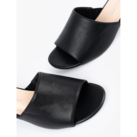 Sergio Leone Ženske japanke na nisku petu crno 2