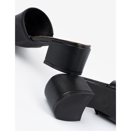 Sergio Leone Ženske japanke na nisku petu crna 1