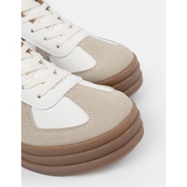 Shelvt Ženske sportske cipele deblji dno bijela 1