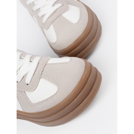 Shelvt Ženske sportske cipele deblji dno bijela 1