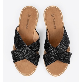 Shelvt Crne ženske crne papuče crno 1