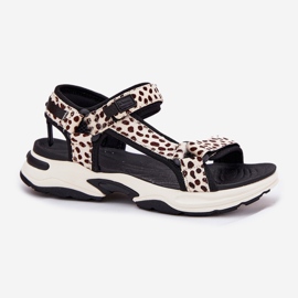 Ženske sandale čičak D.Franklin DFSH406002 Crna i bež 1