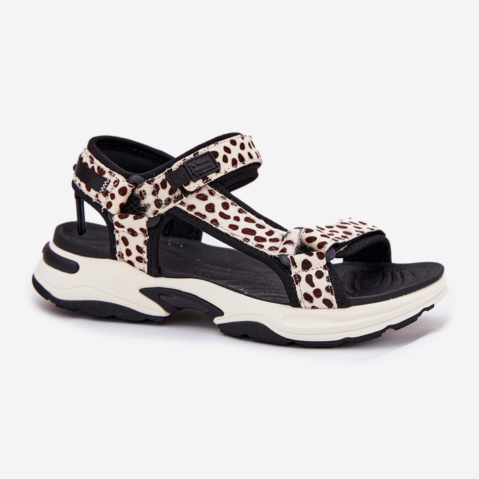 Ženske sandale čičak D.Franklin DFSH406002 Crna i bež 1