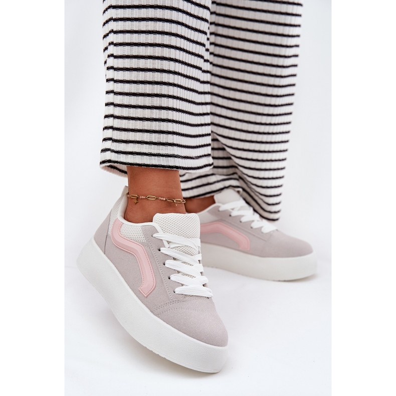 Inna Ženske tenisice s platformom sive siva 2