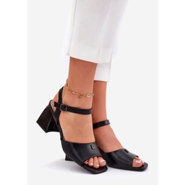 Vinceza Ženske sandale na crnoj posta Vincez 62235 crna 1