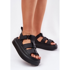 Inna Ženske sandale s platformom crne crna 2