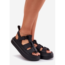 Inna Ženske sandale s platformom crne crna 1