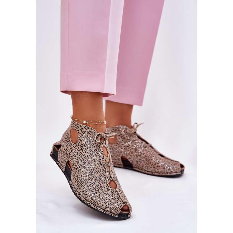 Kožne čizme s uzorkom Maciejka 03426-49 Leopard Print bež 2