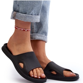 News Klasični ženski crni bazen flip flops crna 4