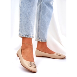 Seastar Ženske balerine na ravnom potplatu s ukrasom za 58p bež 1