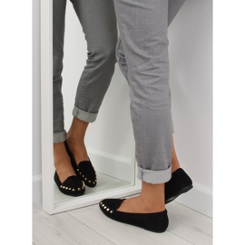 Crne ženske mokasinke s čapovima crne 1388 Black crno 1