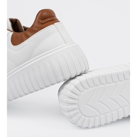 Shelvt Bijele ženske tenisice smeđe umetke bijela 1