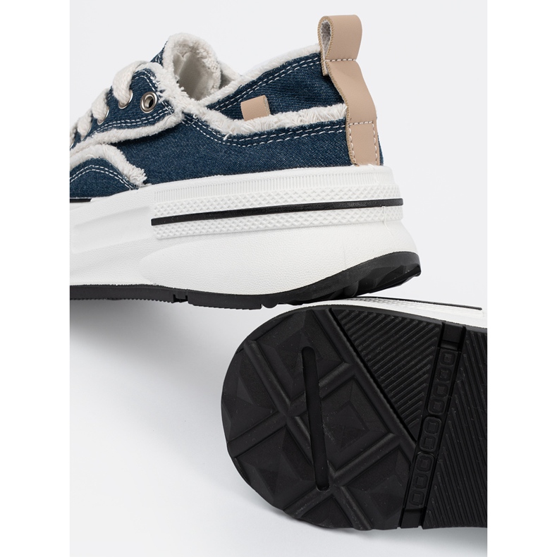 Shelvt Mornarsko plave tenisice s bijelim umetcima plava 1