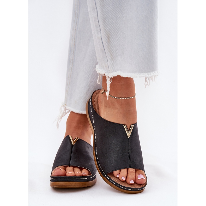 EVento Udobni ženski klinovi Crni klinovi crna 2