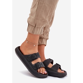 Inna Ženski klip na platformi s crnim kopčama crna 1