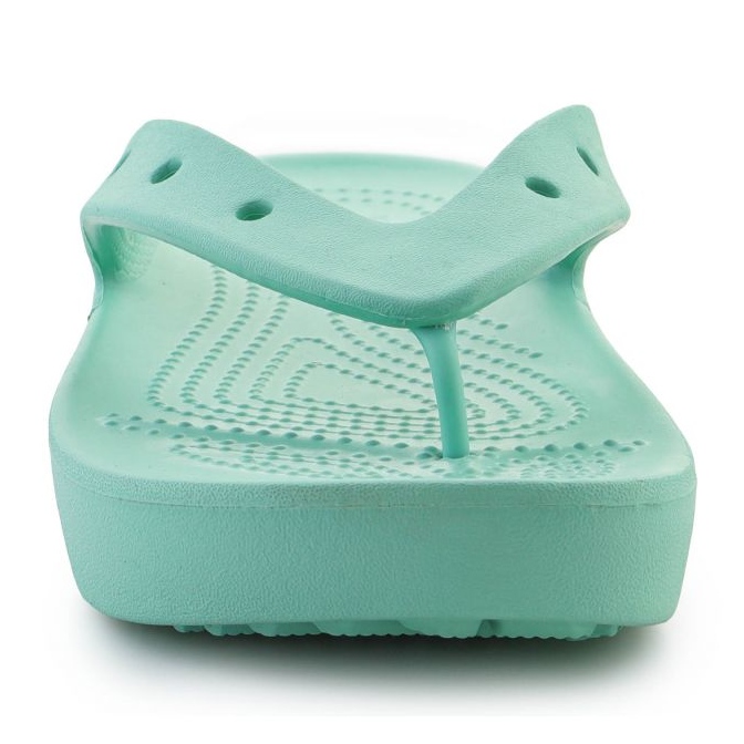 Flip-flops crocs classic platform flip kisik 207714-3ug zelena 1