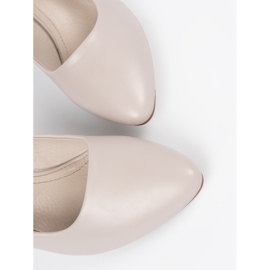 Svijetlo sive pumpe Sergio leone bež 1