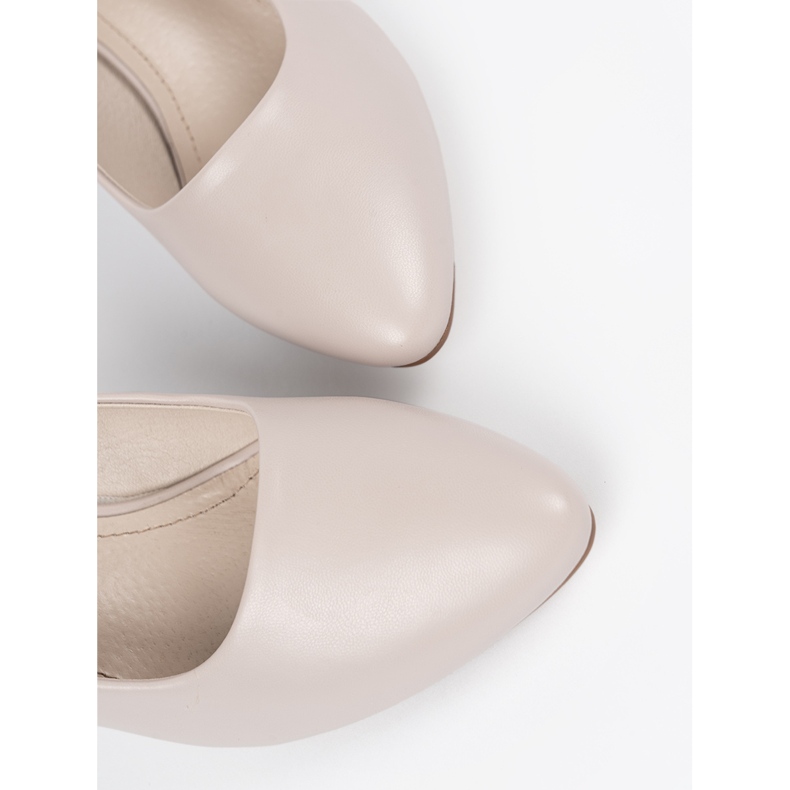 Svijetlo sive pumpe Sergio leone bež 1