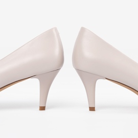 Svijetlo sive pumpe Sergio leone bež 2