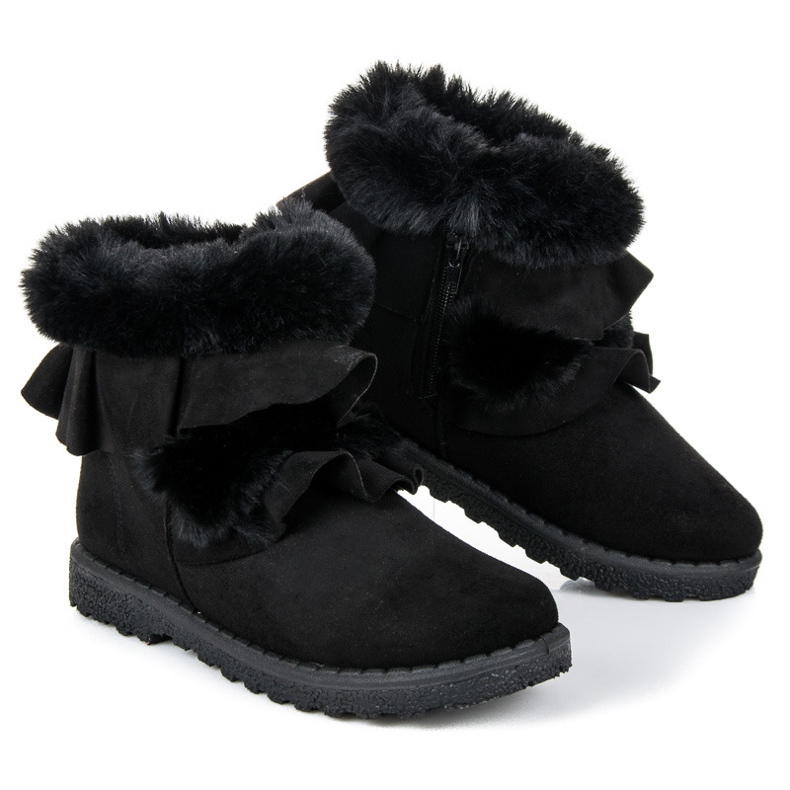 Seastar Crne čizme s volanom crna 1