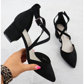 Ženske sandale na crnom Sergio Leone SK-830 crna 1