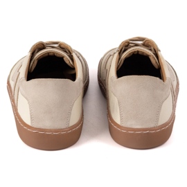 Bosonogi ženske kožne cipele Olivier Eliza Beige bež 2