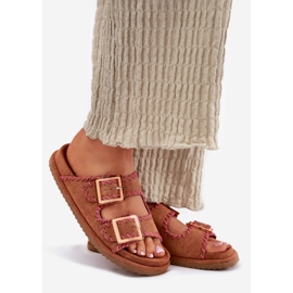 Inna Ženski klip s kopčama i ukrasna deva smeđa 1