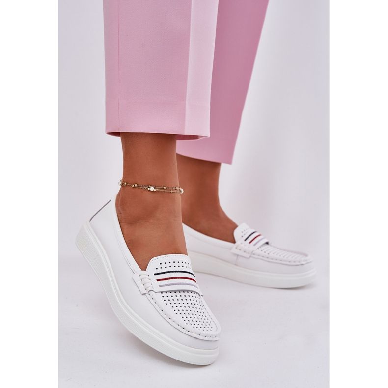 EVento Ženske kožne looferi bijele bijele boje bijela 2