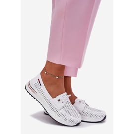 EVento Ženske kožne cipele na platformi Otvorene bijele bijela 1