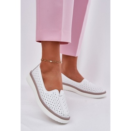 EVento Ženske otvorene kožne cipele bijele bijela 2