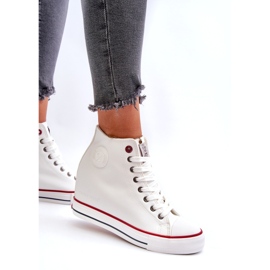 Ženske Wedge Sneakers Cross Jeans NN2R4004 Bijele bijela 3
