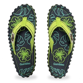 Flip-flops Gumbies Islander Flip-Flops vapno Hibiscus Gu-FFISL148 zelena 1