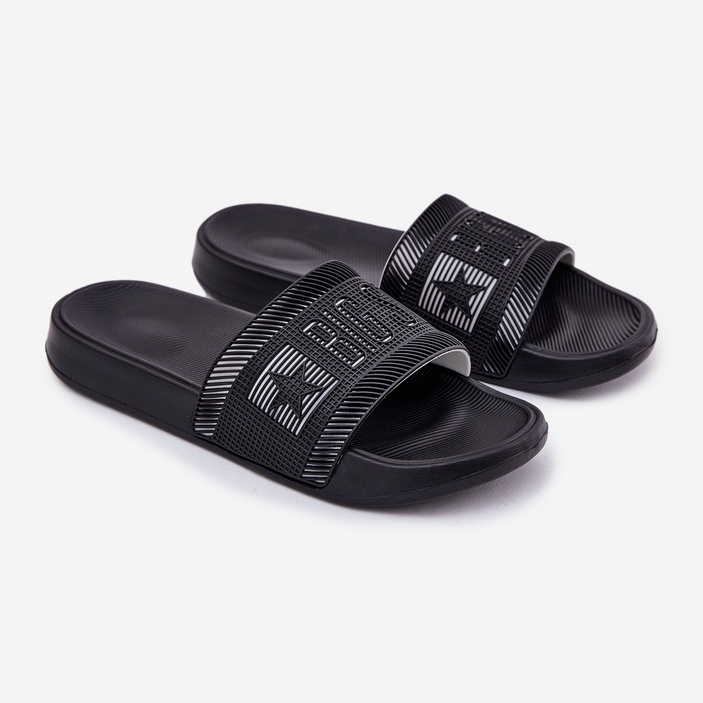 Big Star Muška velika zvijezda RR174A053 Crne papuče crno 1