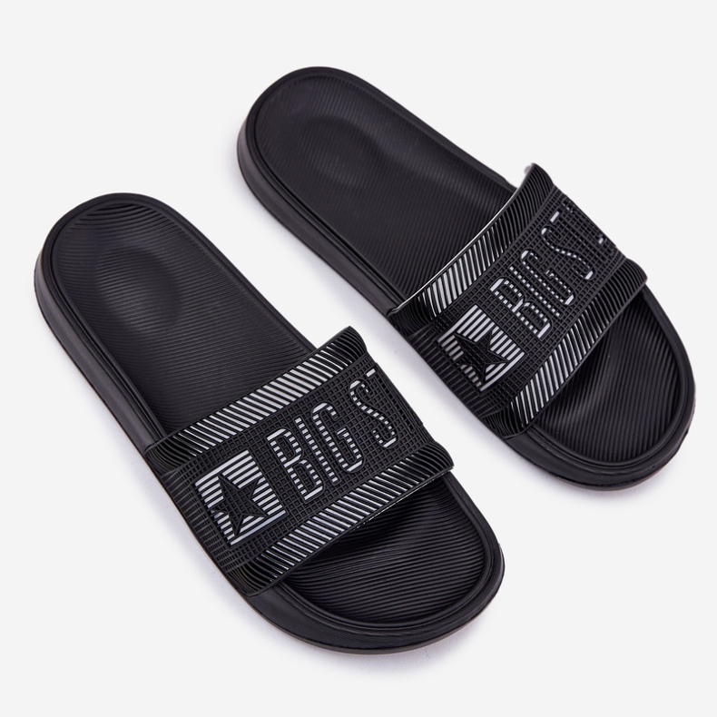 Big Star Muška velika zvijezda RR174A053 Crne papuče crna 2