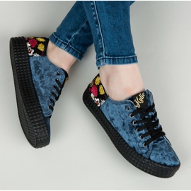 Kylie Velur plave tenisice plava 1