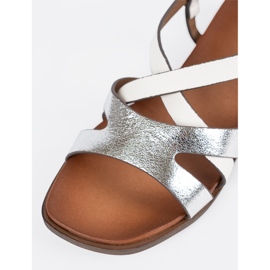 Ravne bijele sandale Sergio Leone bijela 1