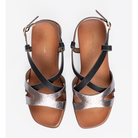 Crne sandale Sergio Leone crno 1