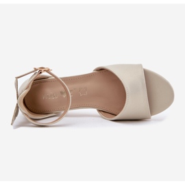 EVento Sjajne sandale od zlatnog zlata zlatni 1