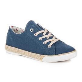 Kylie Espadrile na vezanje plava 1