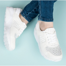 Kylie Sportske cipele s kristalima bijela 1