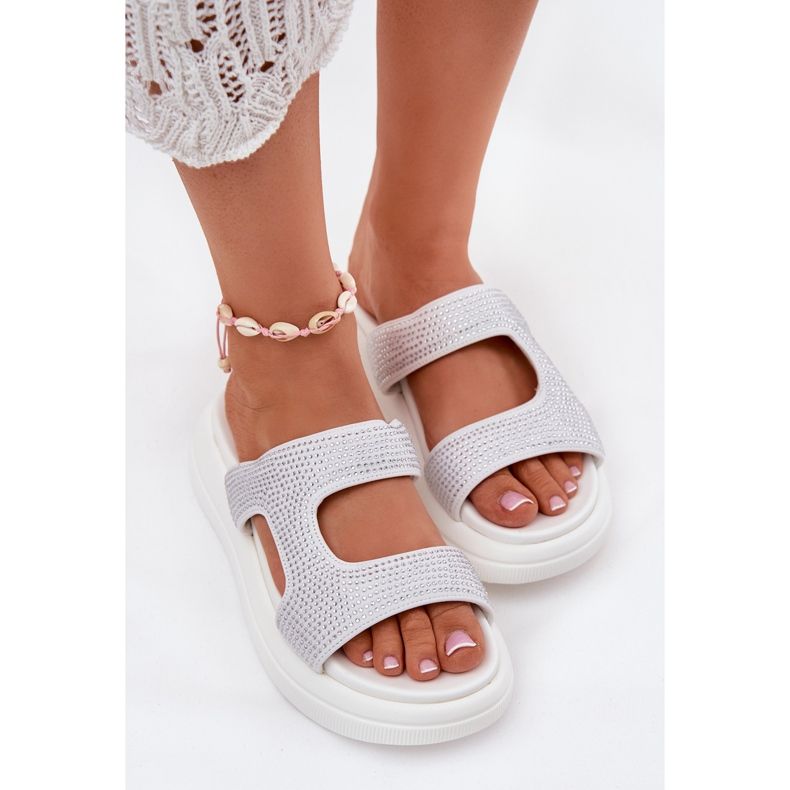 Inna Ukrašeni ženski proleti na bijeloj platformi bijela 1