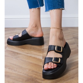 Crni prelepovi s stezaljkama na prugama crna 1