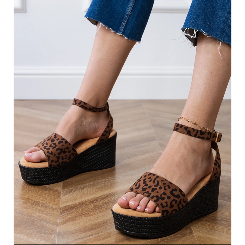 Panther sandale na platformi Ekozamsz višebojan 1