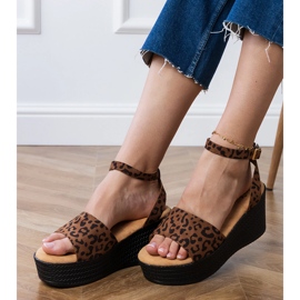 Panther sandale na platformi Ekozamsz višebojan 2